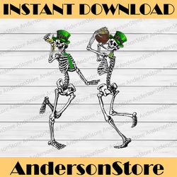 Leprechaun Skeleton Dance Of Death Png, St Patricks Day Png, Digital File, PNG High Quality, Sublimation