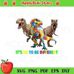 its ok to be different sublimation designs, autism png, awareness png