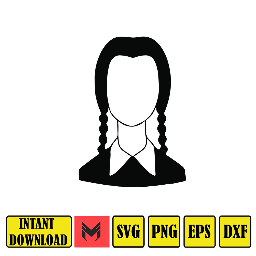 Wednesday Addams Svg , Addams Family png , Wednesday Svg , Jenna Ortega, In a World Full of Mondays Be a Wednesday png, Wednesday Addam svg (48).jpg