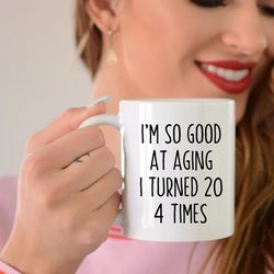 80th birthday mug, 80th birthday gift, 80 year old birthday, 80th birthday party gift funny 80th cup happy 80th birthday