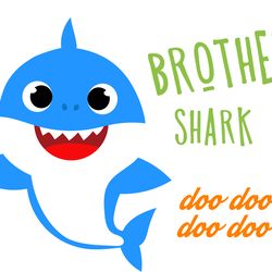 baby shark svg, baby shark cricut svg,baby brother shark svg, baby shark clipart svg digital download