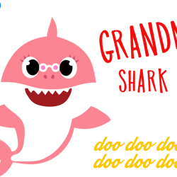 baby shark svg , baby shark cricut svg,grandma shark svg, baby shark clipart file cut digital download