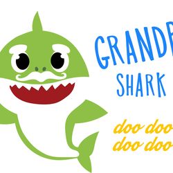 baby shark svg, baby shark cricut svg,grandpa shark svg , baby shark clipart file cut digital download