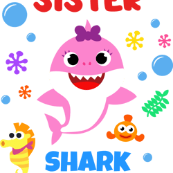 baby shark svg, baby shark cricut svg, sister shark clipart file cut digital download