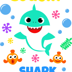 baby shark svg, cousin shark cricut svg, cousin shark clipart file cut digital download