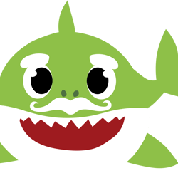 baby shark svg, baby shark cricut svg, baby shark green clipart file cut digital download