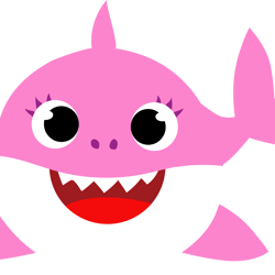 baby shark pink svg, baby shark pink cricut svg, baby shark clipart file cut digital download