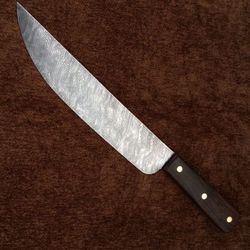 Sandbar Bowie Knife, Damascus Steel Bowie Knife, Handmade Steel Sandbar Bowie Knife