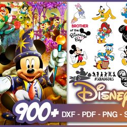 disney svg bundle digital download pack 3 - designs - 900 files