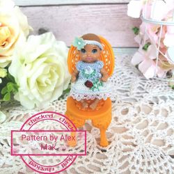 krissy clothes - barbie baby clothes pattern - knit for krissy - knit for lol