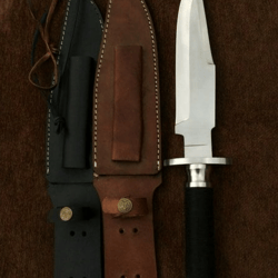 Handmade 5160 Spring Steel Predator Knife, Tactical Knife Replica Black,  Predator Steel Knife
