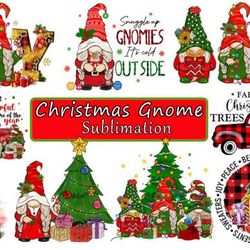 Christmas Gnome Sublimation Bundle Graphic
