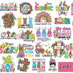happy easter bunny sublimation bundle graphic