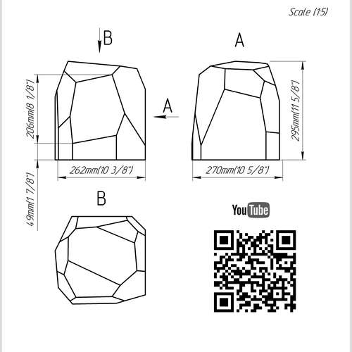 Project 562. Stained glass printable pattern. Brillant3d