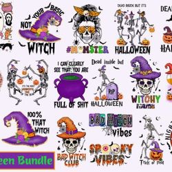 Witchy Halloween Sublimation Bundle Graphic