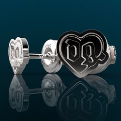 DG Lovepills earrings , silver 925 heart