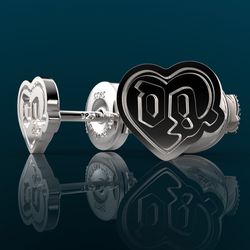 dg lovepills earrings , silver 925 heart
