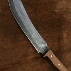 handmade 5160 spring steel aged mountain bowie, fully functional, hunting