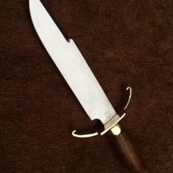 Hand forged Steel Bowie Knife, Hunting Bowie  Knife. D2 Bowie Hunting Knife