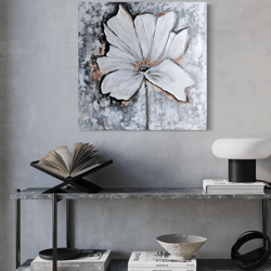 Original acrylic painting on canvas, painting flower interior