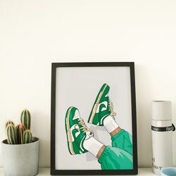 nike dunk art | printed poster | wall art | jordan | print artist | gift for sneakerhead or hypebeast | four prints