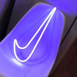 neon swoosh led sneakers