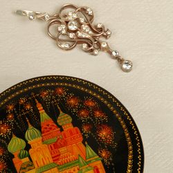 Moscow lacquer box decorative miniature art