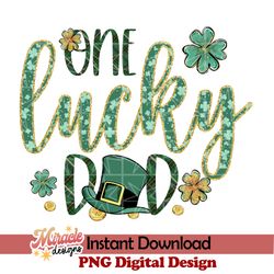one lucky dad sublimation