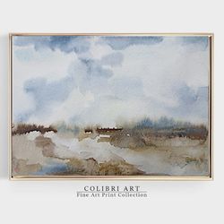 scandinavian painting landscape neutral print art minimalist printable wall art nature print muted instant download n7