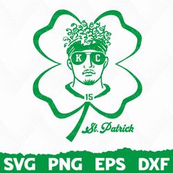 St. Patrick Mahomes SVG, St. Patrick's Mahomes Digital Download, St Patrick's Mahomes, Chiefs Tee, KC Chiefs Art, Chiefs