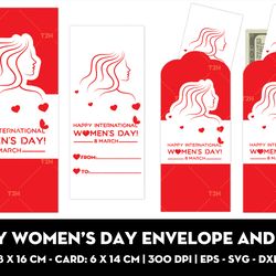 happy women's day envelope and card