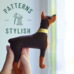 Make a Cute Felt Doberman Puppy: A DIY Sewing Pattern for Dog Lovers and Kawaii Decor Enthusiasts