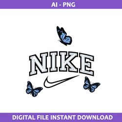nike with buffterfly png, nike logo png, fashion brand logo png, buffterfly png, ai file