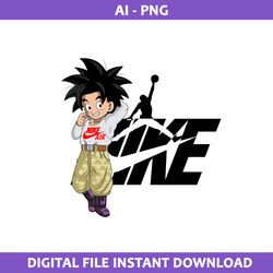son goku nike png, nike art png, son goku png, nike logo png, sport fashion png, ai digital file