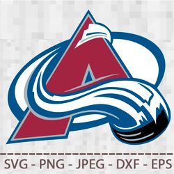 Colorado Avalanche Logo SVG PNG JPEG  DXF Digital Cut Vector Files for Silhouette Studio Cricut Design