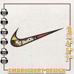 nike one piece anime embroidery design digital machine embroidery design