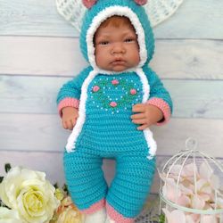 reborn clothes - infant baby overall - baby doll clothes - antonio juan doll - antonio juan doll clothes