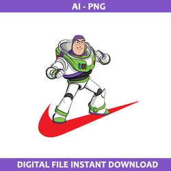 buzz lightyear swoosh nike png, nike logo png, buzz lightyear png, ai digital file