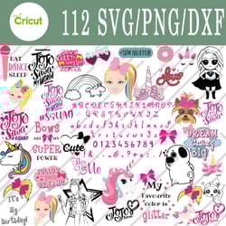 jojo siwa svg, jojo siwa bundle svg, png, dxf, cutting file, svg files for cricut, silhouette