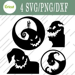 oogie boogie svg, oogie boogie bundle svg, png, dxf, cutting file, svg files for cricut, silhouette