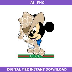 Baby Mickey Gucci Png, Gucci Logo Png, Mickey Png, Disney Gucci Png, Ai Digital File