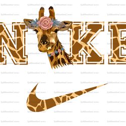 trendy giraffe nike x nike png, logo brand png, giraffe nike png, nike png, instant download, sublimation