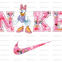 Daisy Duck Nike Png x Nike Png, Logo Brand Png, Donald Duck Daisy Duck Nike Png, Instant Download, Sublimation