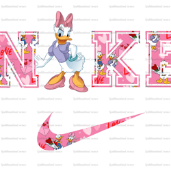 daisy duck nike png x nike png, logo brand png, donald duck daisy duck nike png, instant download, sublimation