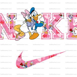 donald and daisy nike png x nike png, logo brand png, donald duck nike png, nike png, instant download, sublimation