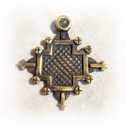 Ethiopian Handmade brass cross pendant,Vintage Brass Cross,Rustic cross Charm,ukraine jewelry,ethiopian cross charm