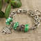 Aries-bracelet-cute-silver-sheep-bracelet-green-lampwork-murano-glass-bracelet-jewelry