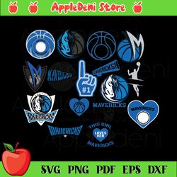 dallas mavericks team bundle svg, sport svg, basketball svg, nba svg, basketball team svg