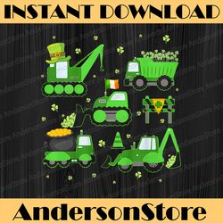 funny st patricks day crane truck png, patrick's day png, digital file, png high quality, sublimation, instant download