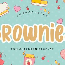 Brownies Fun Children Display Trending Fonts - Digital Font